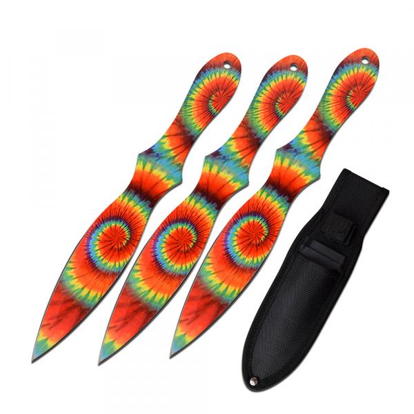 Tie-Dyed Throwing Knife Set (3) picture