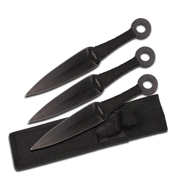 Black Throwing Knife Set (3)