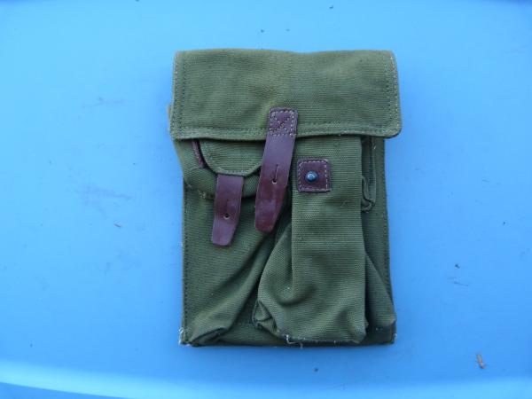 Green Canvas Pouch