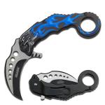 Folding Karambit, Blue Flame