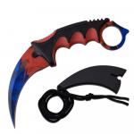 Blue & Red Karambit