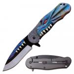 Dragon Teeth Folding Knife, Grey