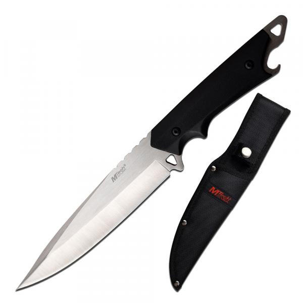 Tactical Fixed Blade Knife with Bottle Opener, Stainless