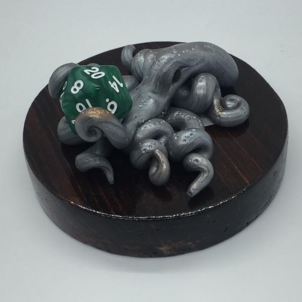 D20 mini octopus in silver