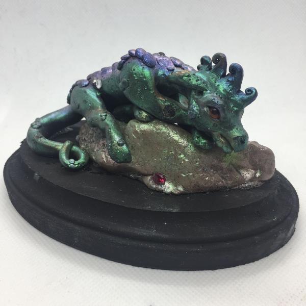 Jewel the mini dragon polymer clay