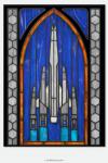 Mass Effect "Normandy" - Stained Glass window cling