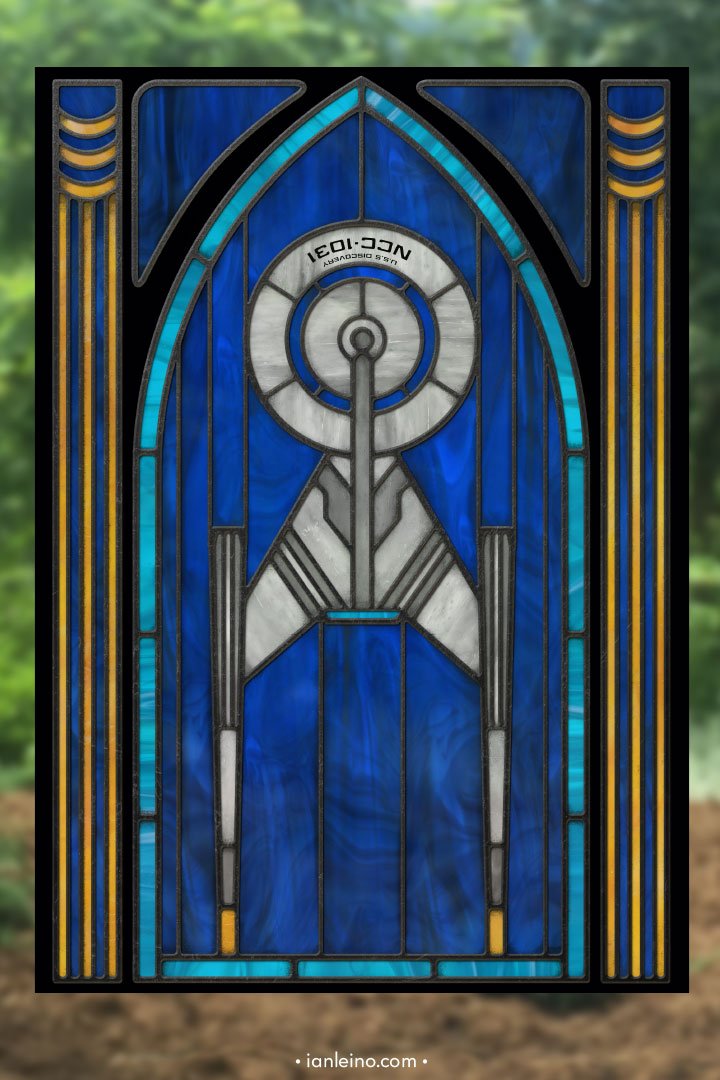 Star Wars “Discovery” - Stained Glass window cling picture