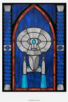 Star Trek TNG“Enterprise D” - Stained Glass window cling