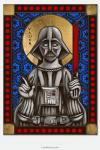 Darth Vader - icon style Stained Glass window cling