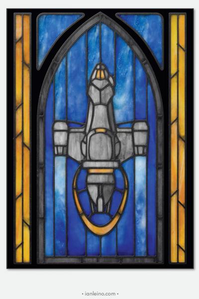 Firefly "Serenity" - Stained Glass window cling
