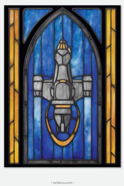 Firefly "Serenity" - Stained Glass window cling picture