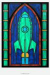 Futurama “Planet Express” - Stained Glass window cling