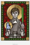 Luke Skywalker- icon style Stained Glass window cling