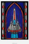 Battlestar Galactica "Viper" - Stained Glass window cling