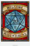 RPG Adventurers - Stained Glass window cling