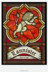 Game of Thrones "House Lannister" - Stained Glass window cling