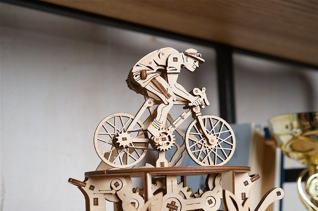 UGears Wooden Mechanical Cyclist - UG12131 picture