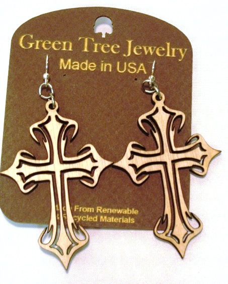 GT earrings - Cross, NW - 520-1226NW picture