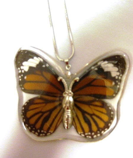 Butterfly Necklace - Monarch - 510-HD10 picture