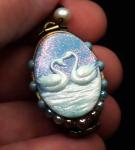 4-frame Swan Locket