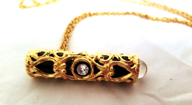 Gold Black Necklace Teleidoscope - Suzuki - 100-3307 picture