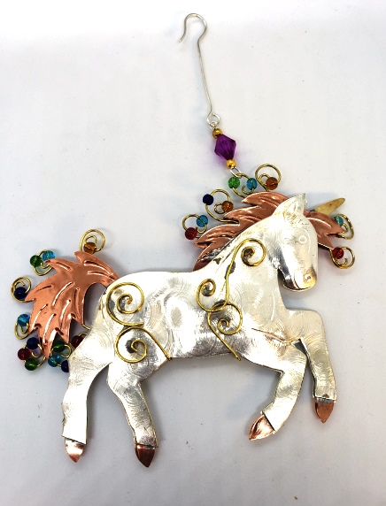 Proud Unicorn Ornament - 204-PI2378 picture