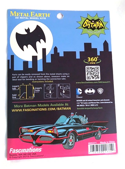 Metal Earth Batman - Batmobile Classic - 32309013719 picture