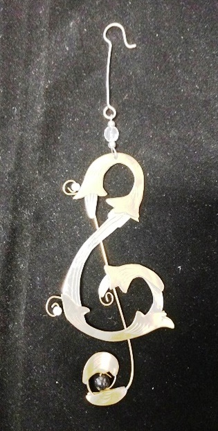 Treble Clef Ornament - 204-PI1549