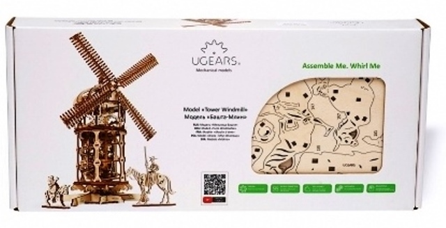 UGears Wooden Mechanical Windmill Kit - KD502200 picture