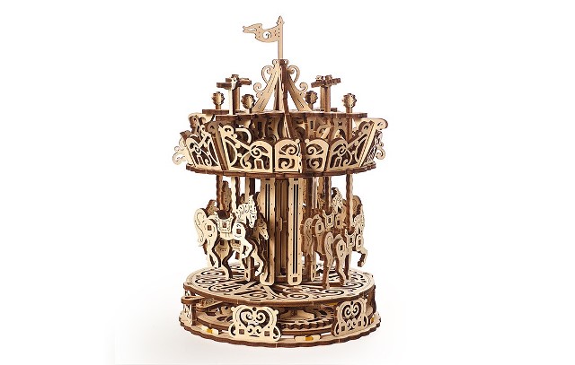 UGears Wooden Mechanical Carousel - UG12113 picture