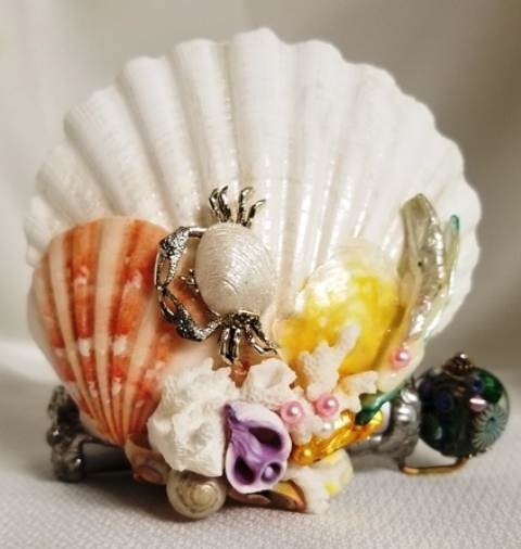 Painter - Mini Shell Scope with aquarium bead, crab - 100-2117c