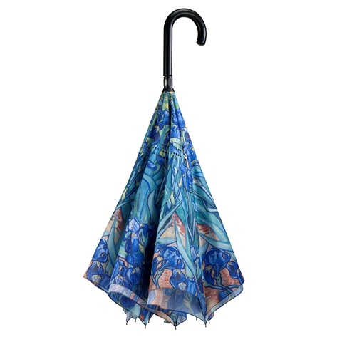 Reverse Umbrella - Van Gogh Irises - 280-20206RC picture