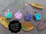 CUSTOMIZE YOUR OWN Fairy Door Locket Necklace - Choose base metal, colors, chain and inside text