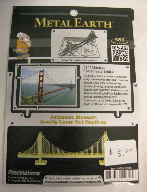Metal Earth -  Golden Gate Bridge, gold - 32309013016 picture