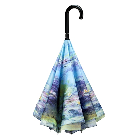 Reverse Umbrella - Monet Water Lilies - 280-20201RC picture