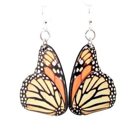 GT earrings - Monarch butterfly - 520-1561