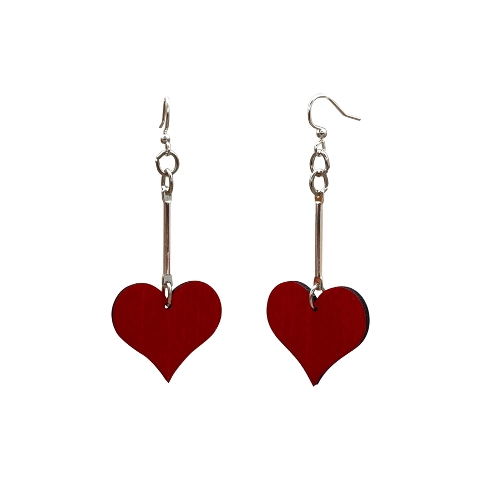 GT earrings - Simple Dangle Heart - 520-1399 picture