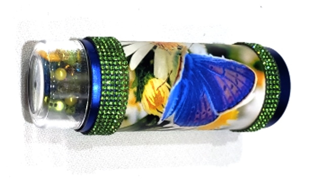 Astral Bling - Yellow Daisy, Blue Butterfly - 100-3633