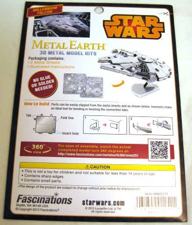 Metal Earth Star Wars - Millennium Falcon - 32309012514 picture
