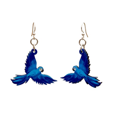 GT earrings - Blue Macaw - 520-T128