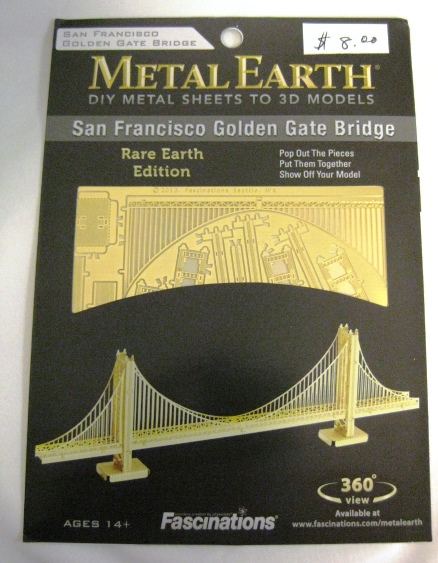 Metal Earth -  Golden Gate Bridge, gold - 32309013016 picture