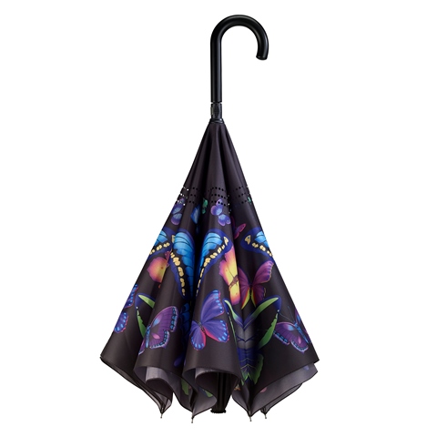 Reverse Umbrella - Moonlight Butterfly - 280-23021RC picture