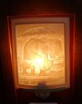 Curved Nightlight, Elephant and calf - 200-PG298