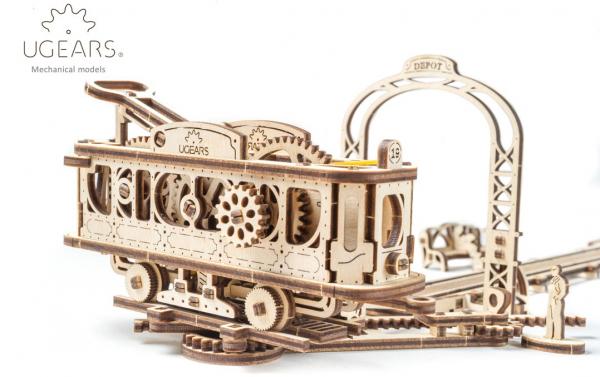 UGears Wooden Mechanical Tram Line Kit - KD502263 picture