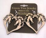 GT earrings - Horse Hearts, C - 520-1059C