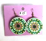 Mandala Image Earrings - Wilde - 500-0101