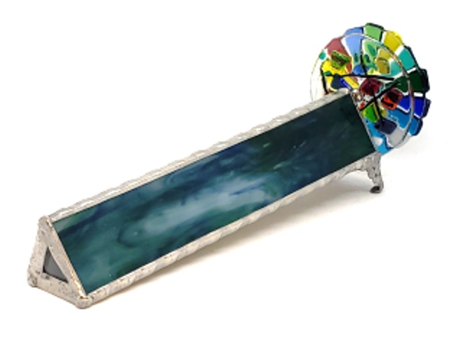 Blue-green Double Fused Wheel Kaleidoscope - Hunt - 100-2202bg picture