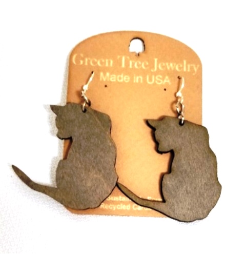 GT earrings - Cat sitting, gr - 520-1092gr picture