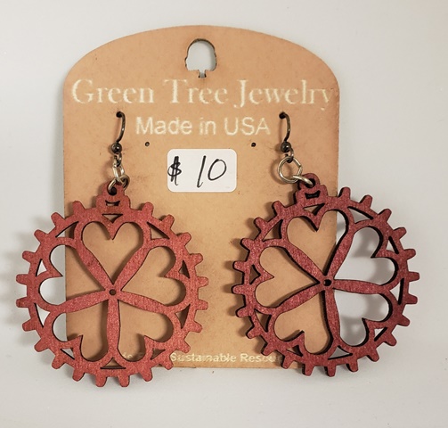 GT earrings - Heart Gear, CR - 520-1160CR picture