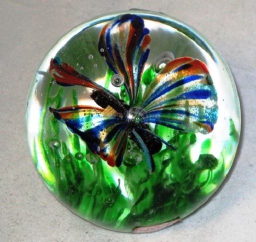Butterfly Paperweight, rainbowglow - 791832156941 picture